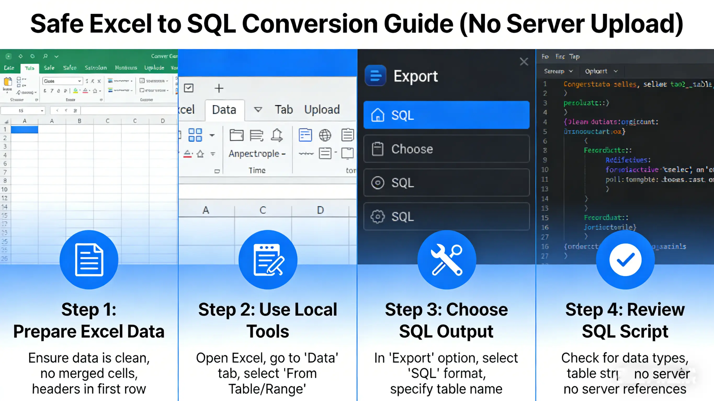 Excel to SQL Converter Interface