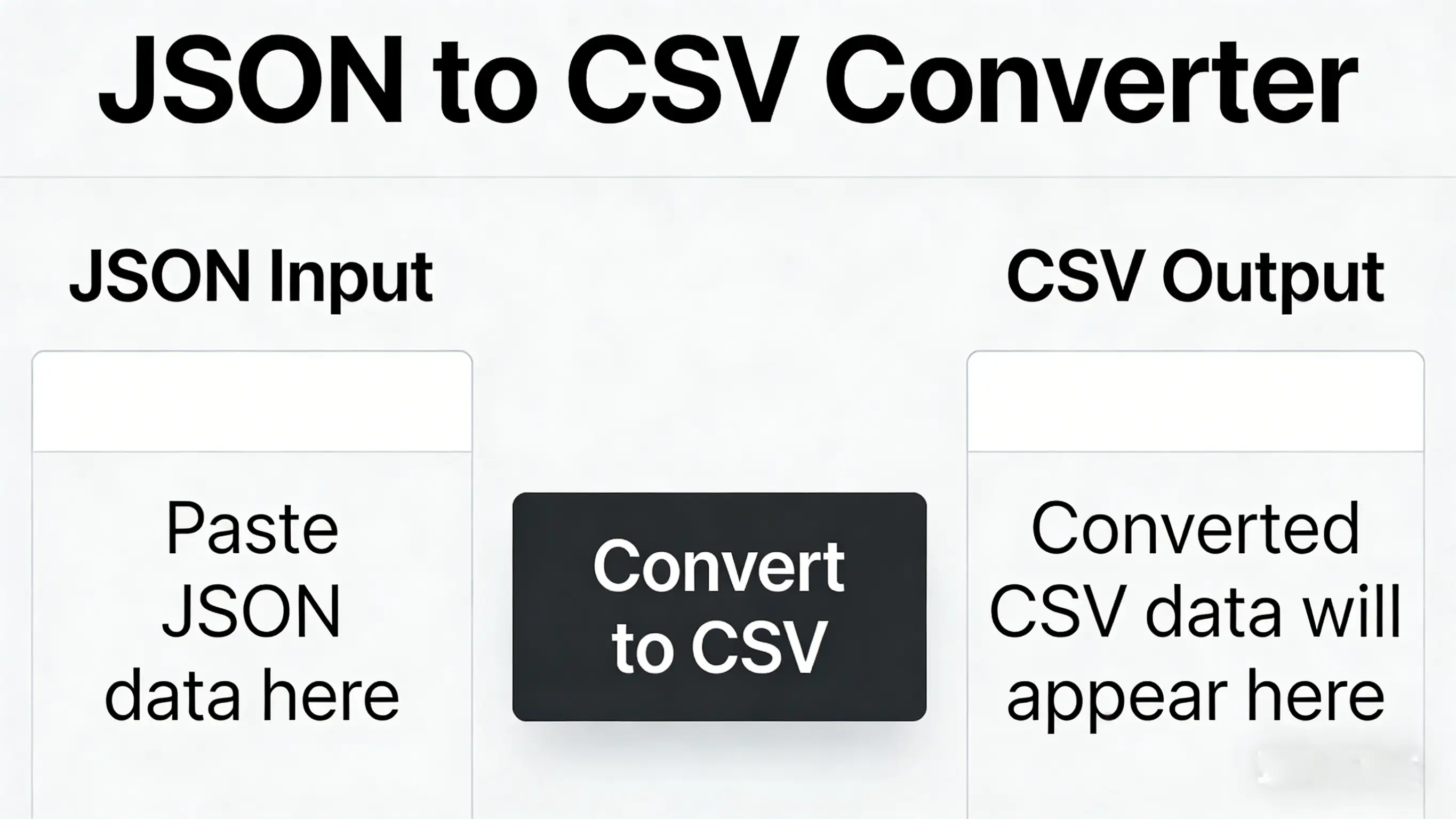 JSON to CSV Interface